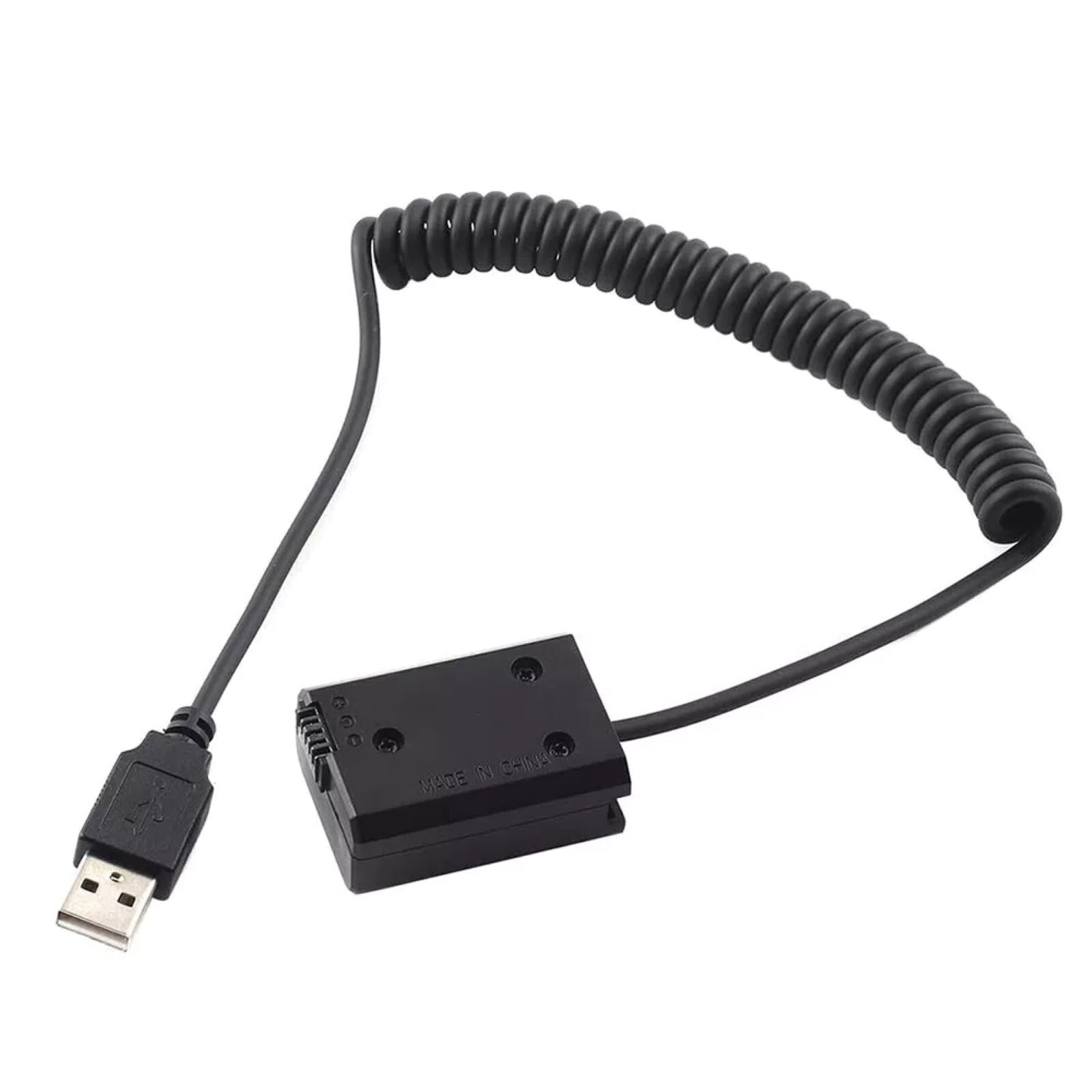 NP-FW50 Dummy Battery Adapter USB Cable for Sony A7 A7R2 A6500 A6400 Power Bank