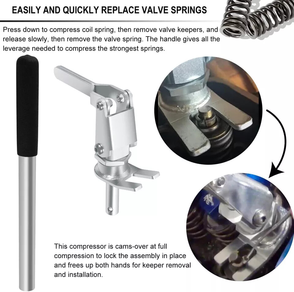 66784 Stud Mount Valve Spring Compressor Tool For all 3/8" & 7/16" Rocker Studs