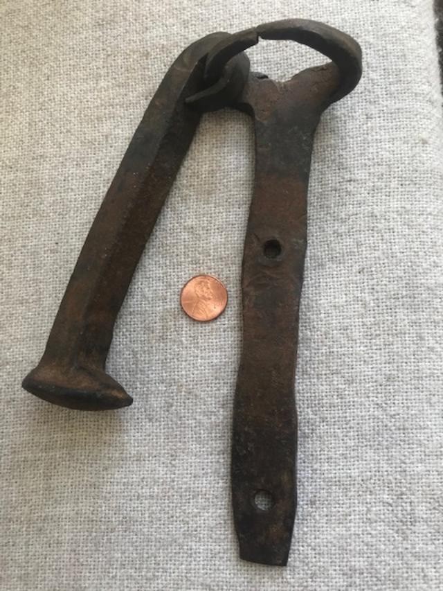 Rustic Handmade Forged Iron Door Knocker ~ 8" Heavy.