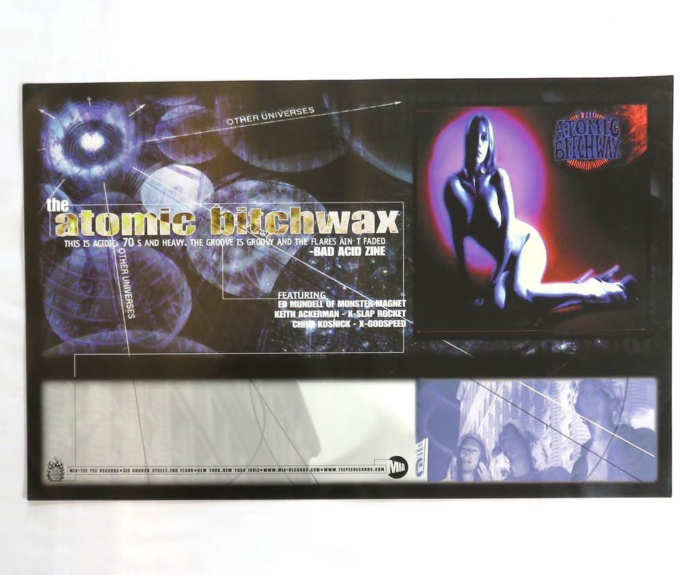 The Atomic Bitchwax Label Promo Vintage Poster Monster Magnet 90's Stoner Rock