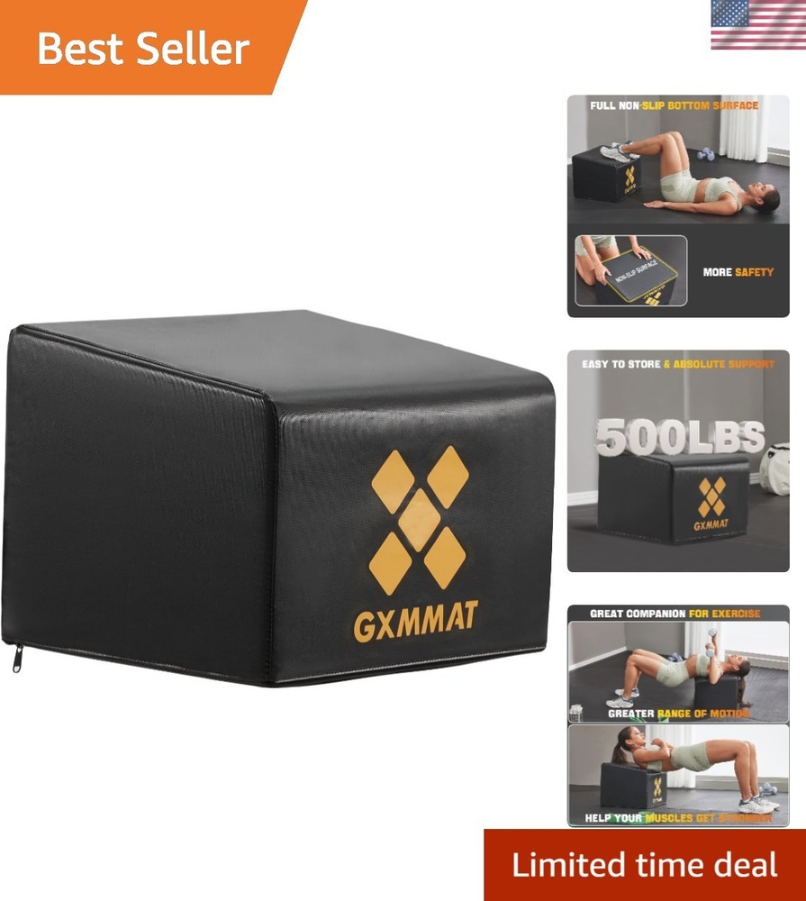 Hip Thrust Bench, Multi-Functional Hip Thrust Machine with Non-Slip Bottom Su...