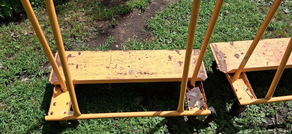 Two Heavy Duty Panel Carts