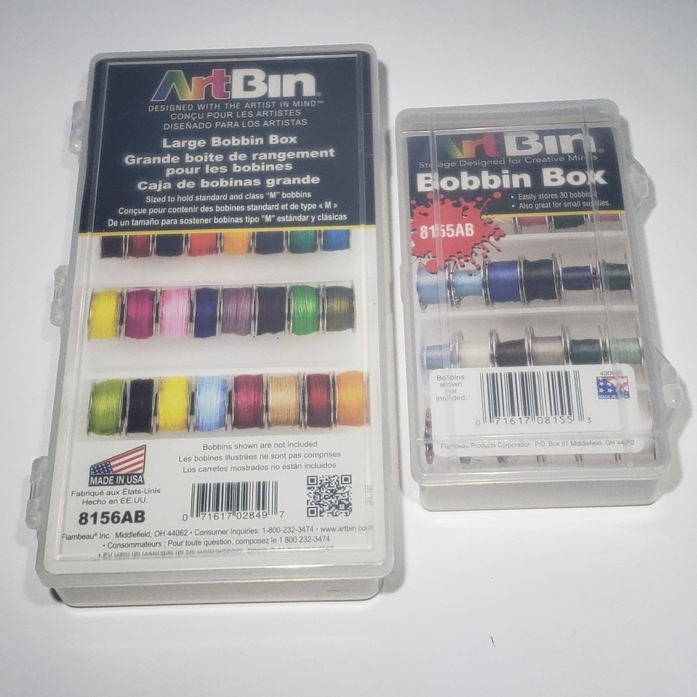 ARTBIN Bobbin Boxes Small or Large or Both Thread Storage Quilting CHOOSE