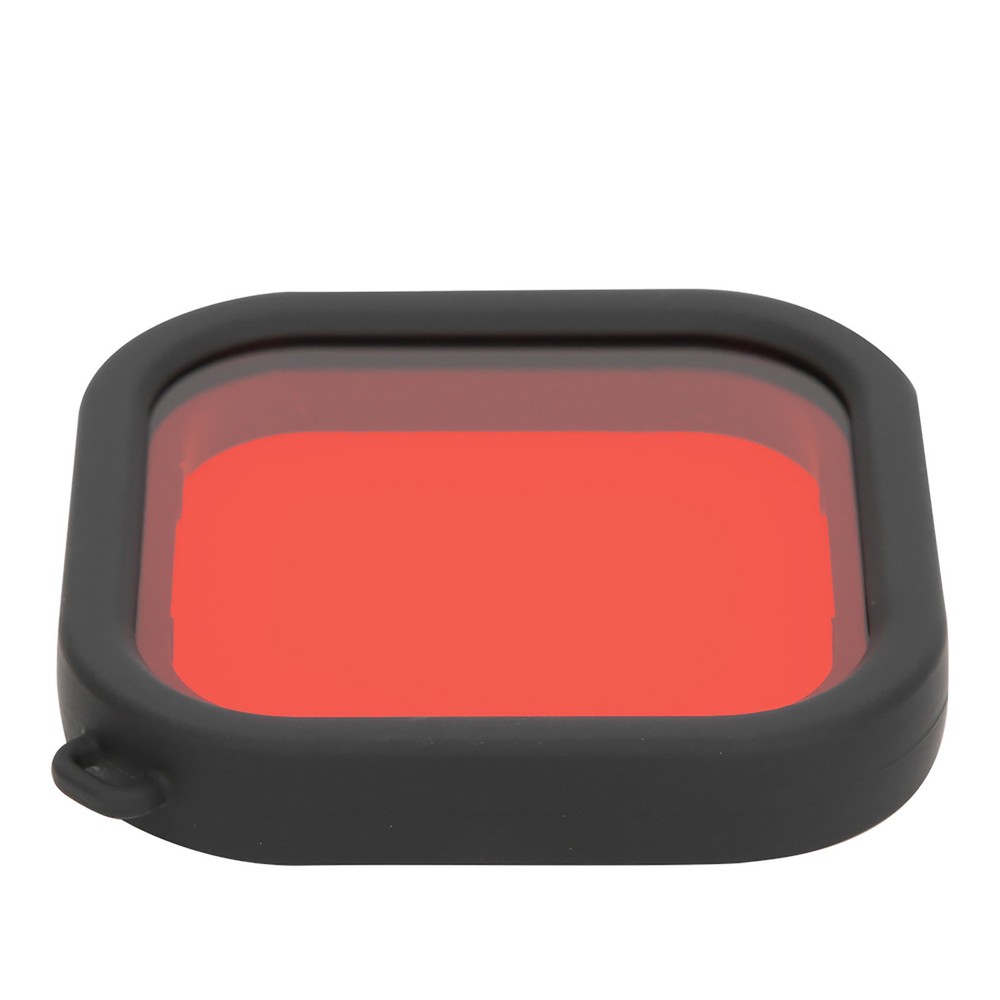 ABS Diving Lens Filter With Rope For 8 Action Camera Waterproof Shellred