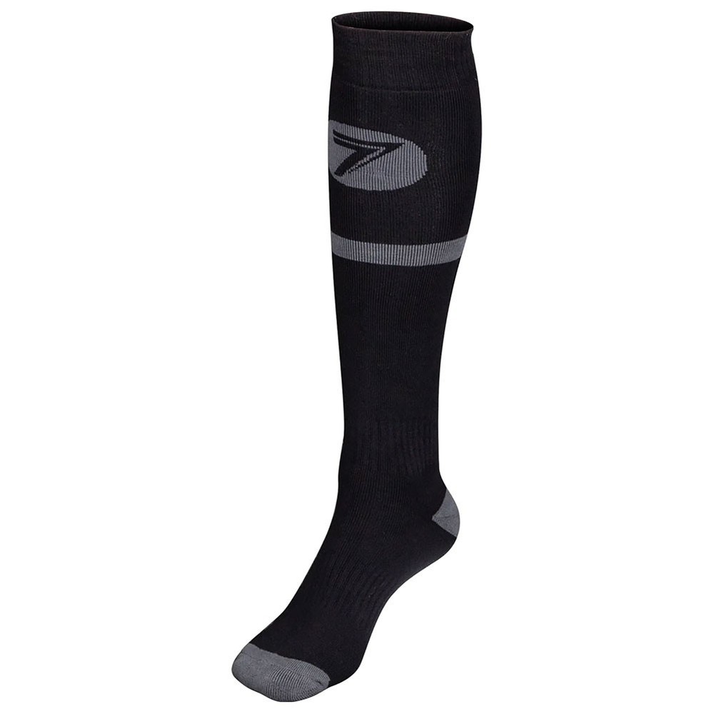 Seven Rival ATK DOT MX Socks Size 5-8 Charcoal/Black
