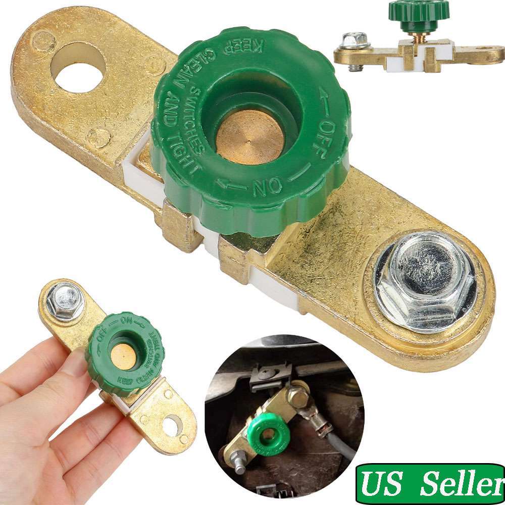 Car Battery Terminals Quick Disconnect Switch Side Post Battery Shut Cut Off USA
