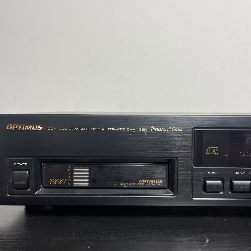 OPTIMUS CD-7200 COMPACT DISC AUTOMATIC CHANGER Professional Series Tested Used