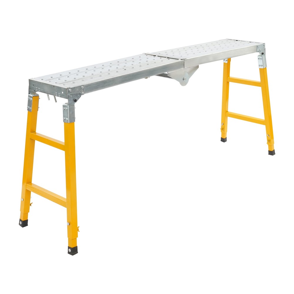 Portable Work Platform Adjustable with Folding Legs for Workshop/Garage/OfficeUS