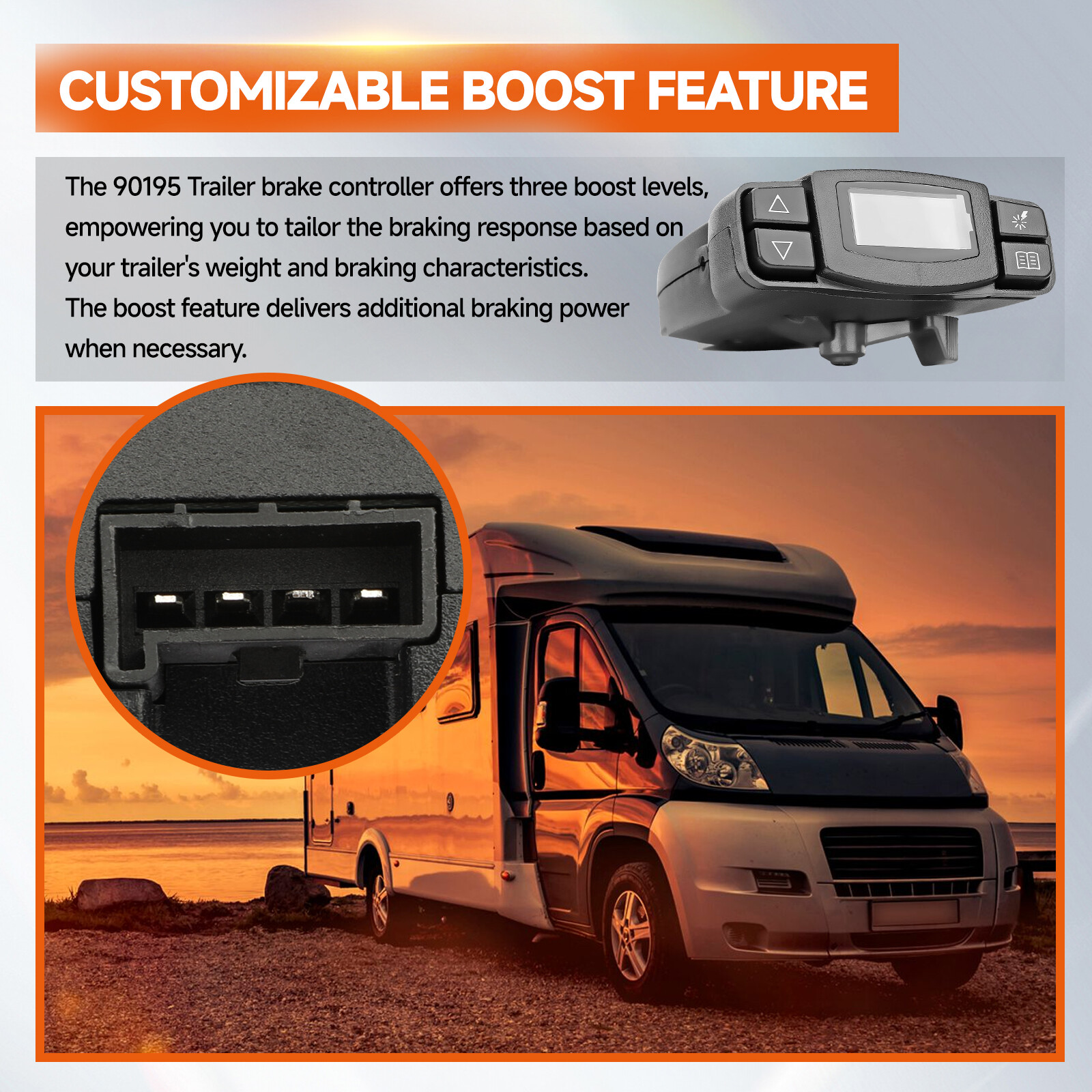 90195 Electric Trailer Brake Control Module For Tekonsha For P3 For Prodigy