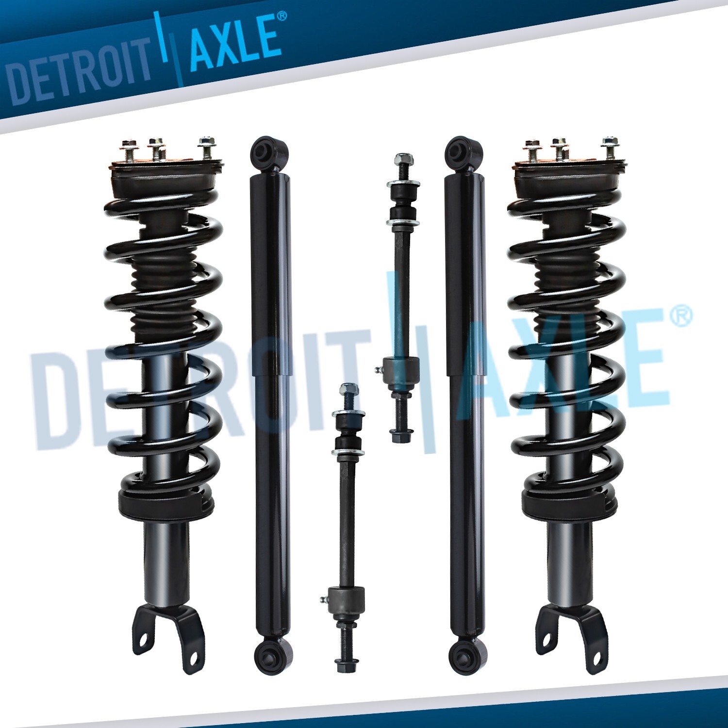 4WD Front Struts & Spring Rear Shocks Sway Bars for 2009 - 2018 Dodge Ram 1500
