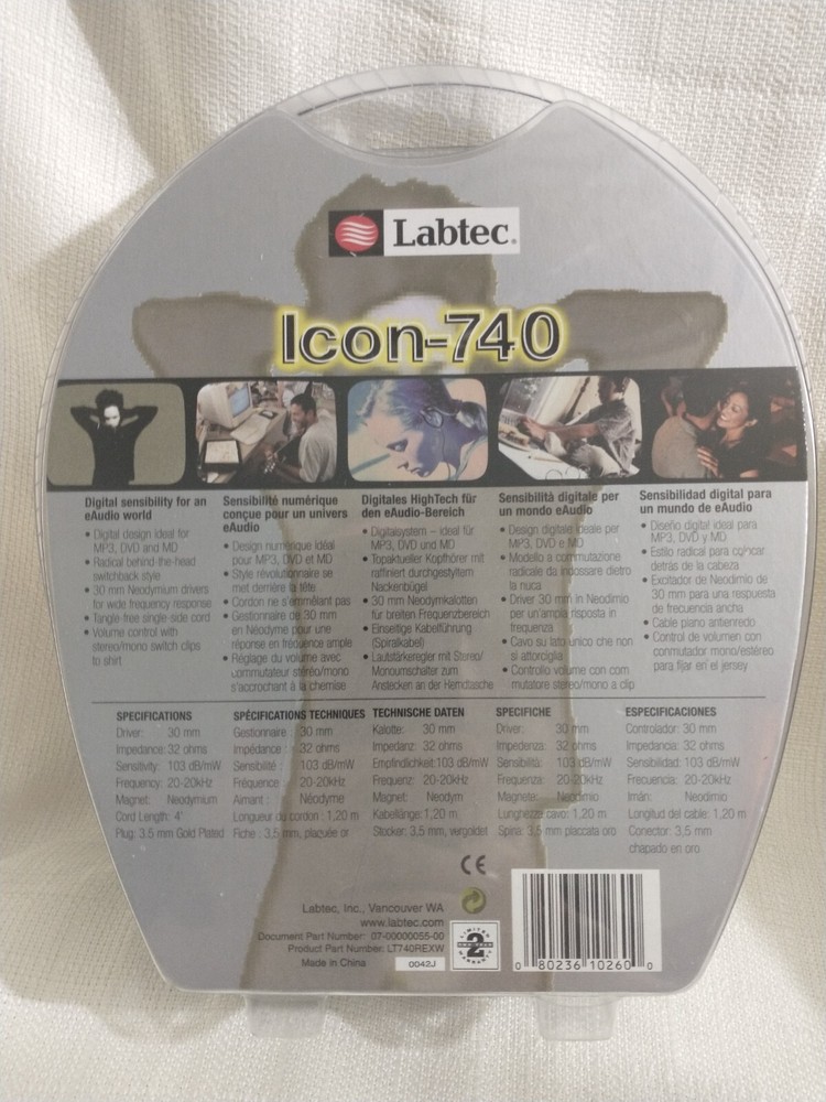 Logitech, Labtech Icon-740 Behind the Head Headset