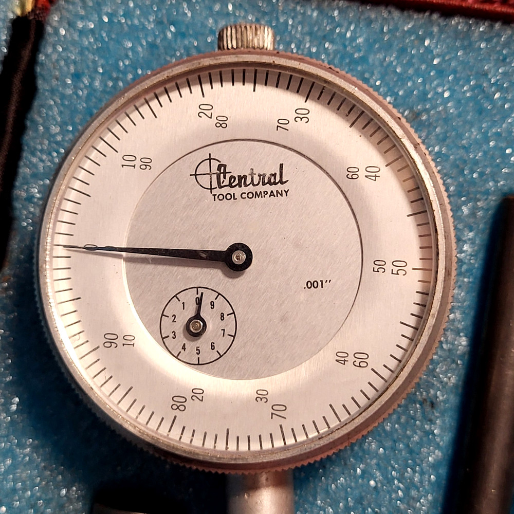 Vintage Central Tools Precision Dial Indicator Set