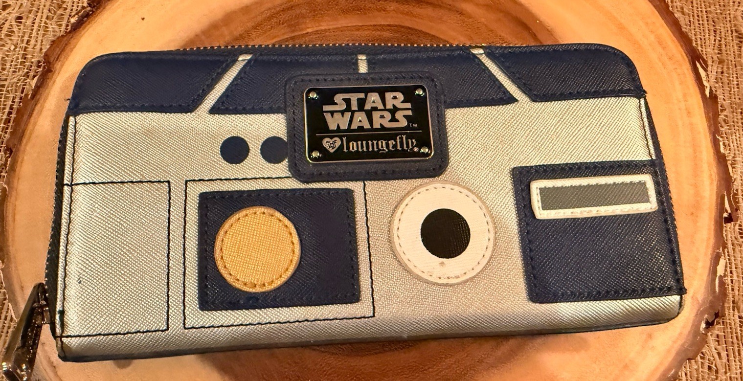 Loungefly Star Wars R2-D2 R2D2 Saffiano Faux Leather Wallet Used 1X