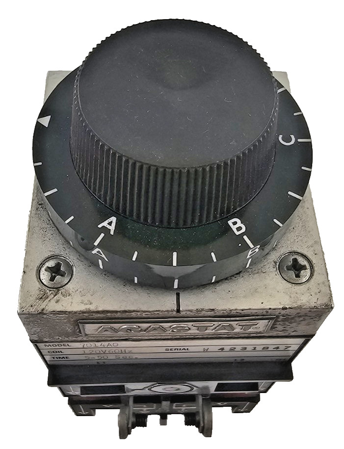 AGASTAT Timer Relay 7014AD, 5-50 Sec Delay, Industrial Control