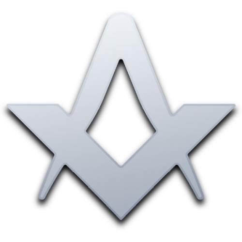 Freemasons Compass & Set Square Acrylic Mirror (Several Sizes Available)