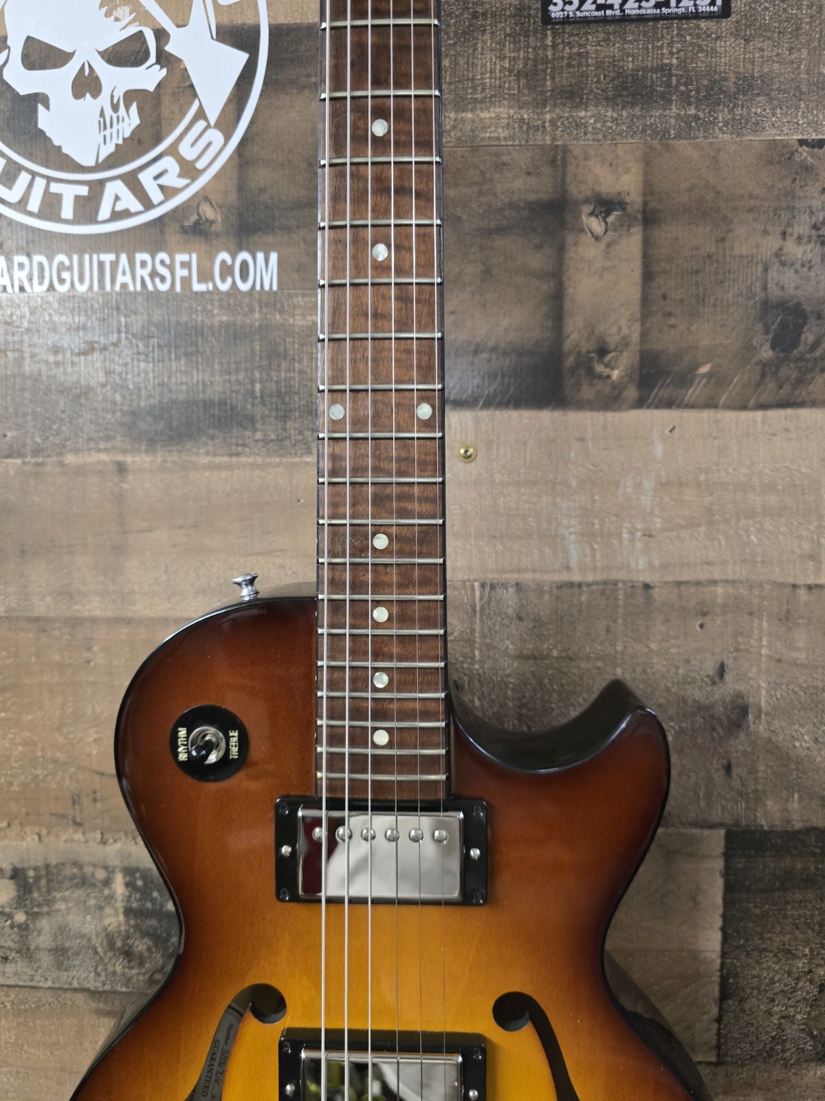 2016 Gibson ES Les Paul Semi-Hollow Vintage Sunburst W/ Ohsc. 6.2 Lb