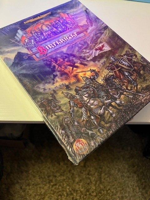 BIRTHRIGHT CAMPAIGN SETTING Dungeons & Dragons 1995 Boxed Set: Shrink-wrapped