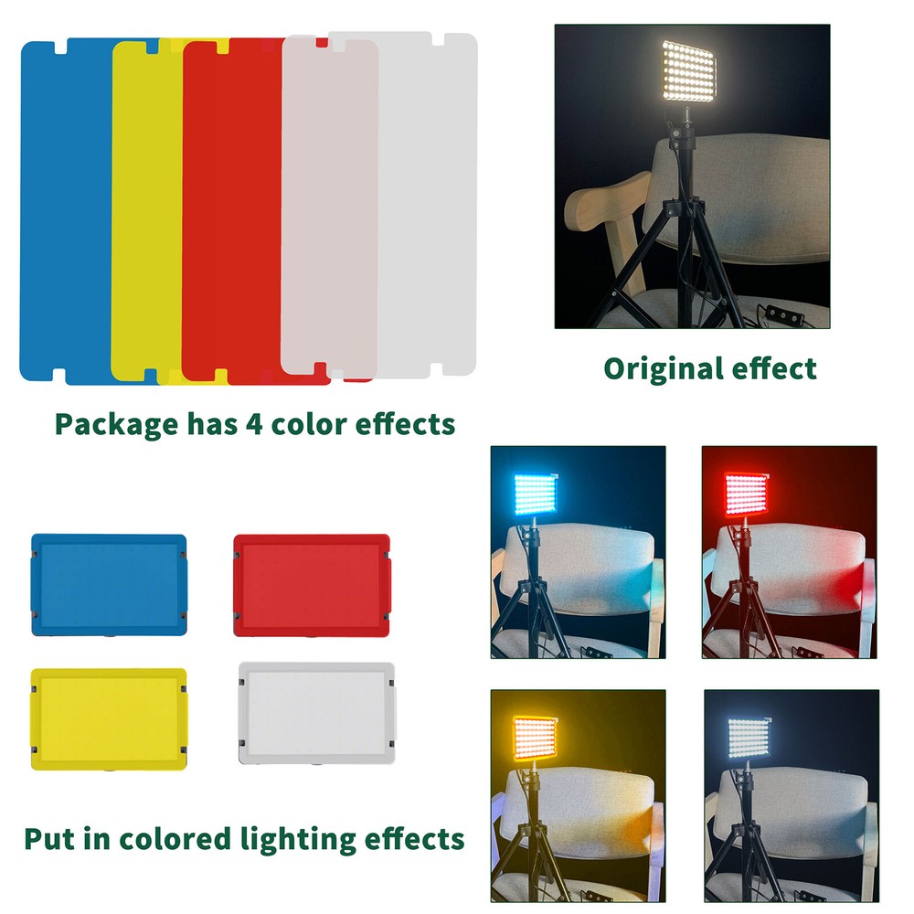 USB-Powered 70-LED Video Light Kit Photography Lighting For Vlogging Live Stream