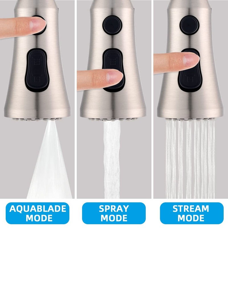 Hibbent Kitchen Faucet Sprayer Head Replacement - Pull Down Faucet Spray Head