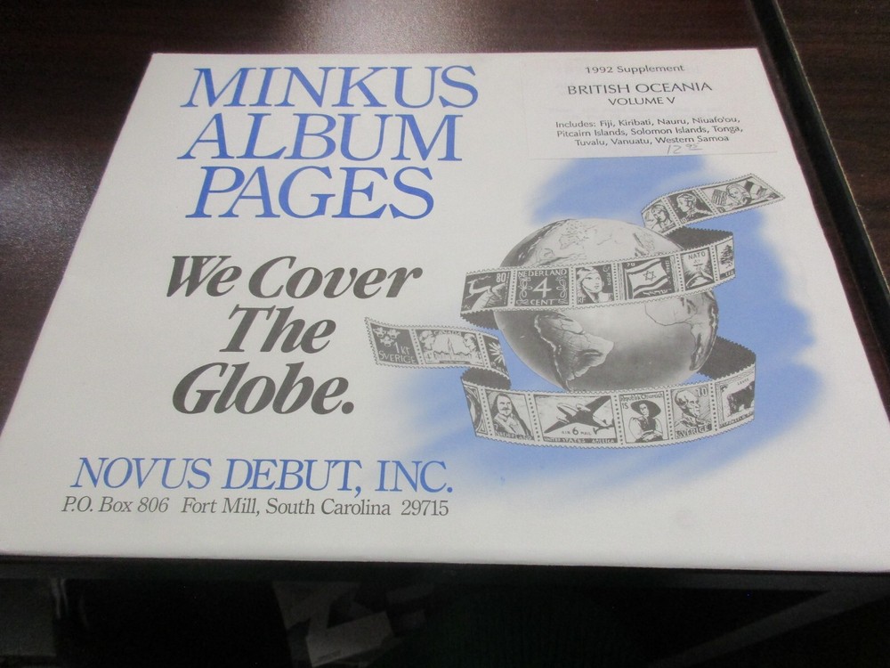 "MINKUS" 1992  ALBUM PAGES   BRITISH OCEANIA VOLUME 5   W/FREE SHIPPING!!!