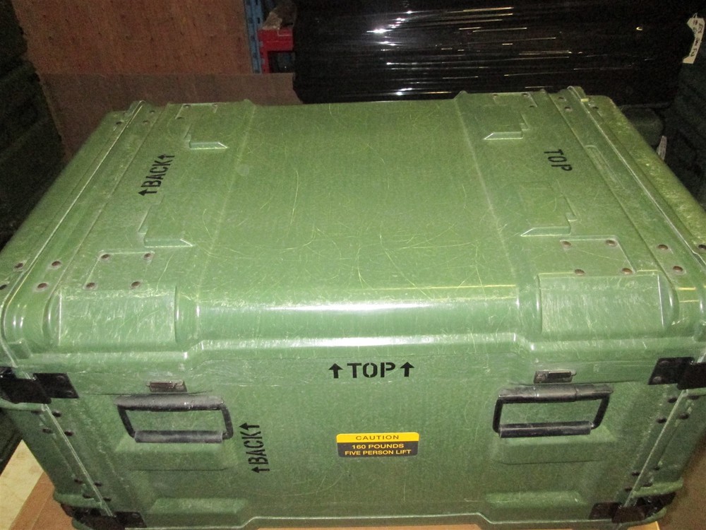 Rackmount 09U x24 Slide Out General Dynamics Composite Shock Mount Rack Case A