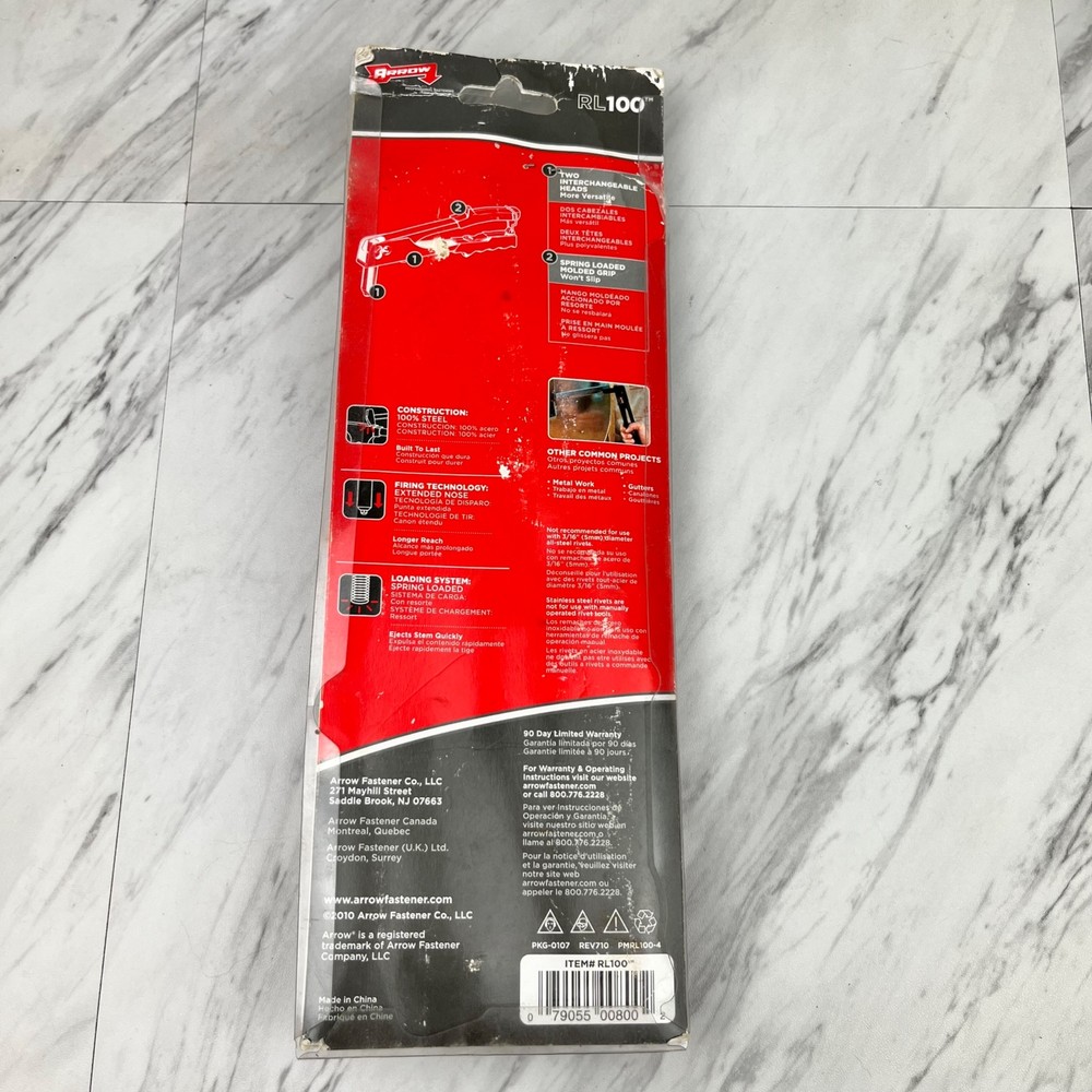 New Sealed Arrow Rivet Tool Model RL100 rl-100
