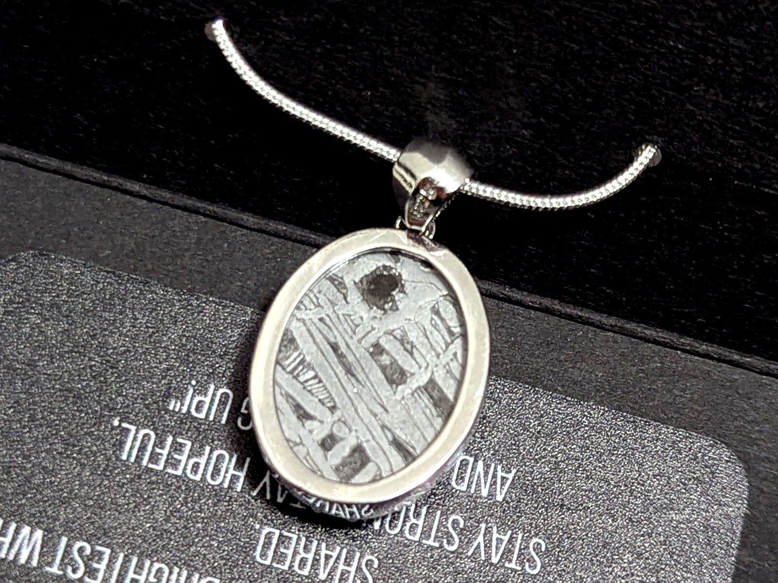 Genuine Aletai Iron Meteorite Pendant, Certified Space Artifact