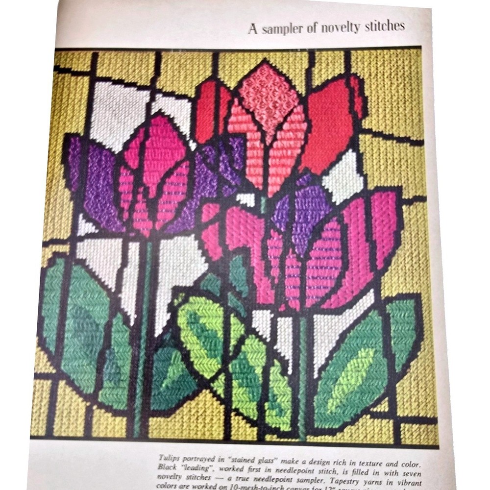 Vtg 1971 McCall's Needlepoint Book 2 Instructions & Patterns for Beginners