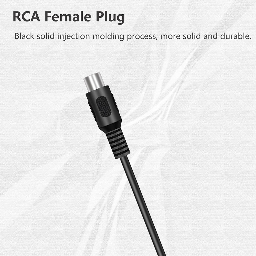 4 Pack RCA Female to Speaker Wire, Plug Adapter Connector Bare...
