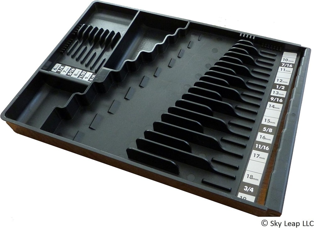 Black Wrench Organizer – Tool Storage Rack Holder