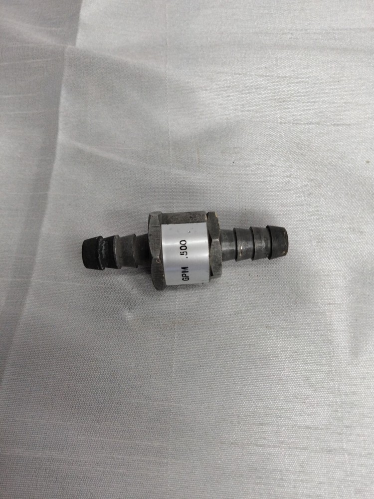 .500 GMP FLOW RESTRICTOR BARB 3/8 X 3/8