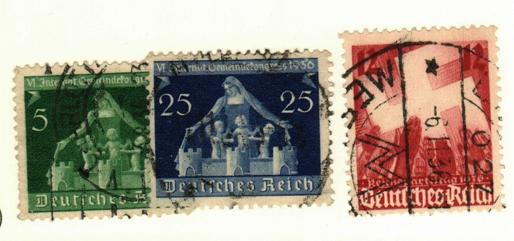 Germany #474, 476, 480 used