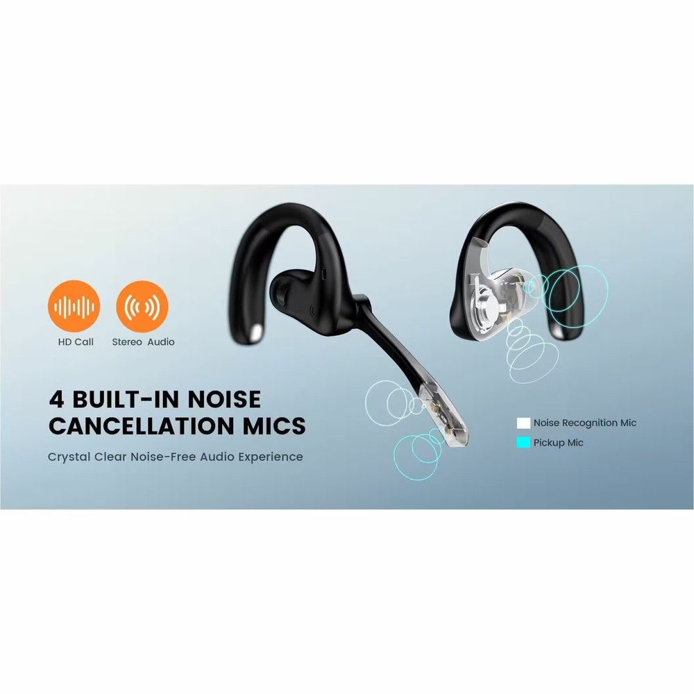 EKSA Telecom - S30 AI-Powered Open-Ear Air Conduction True Wireless Headset -...