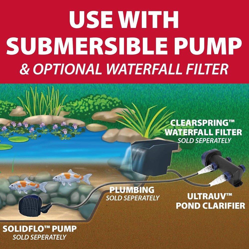 Pond UV Clarifier 13W Algae Control Light Fish Safe