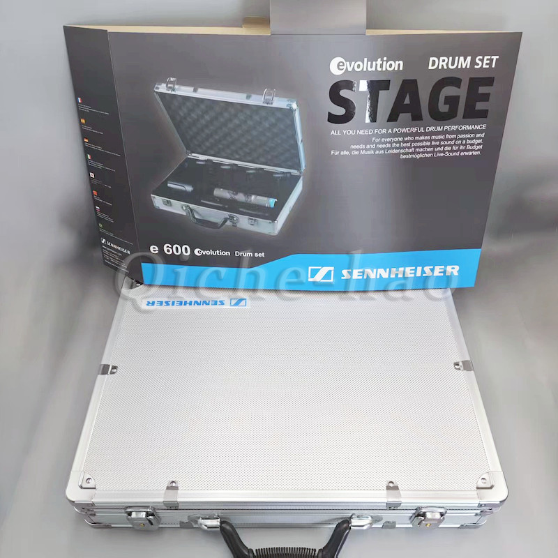 Sennheiser Drum Kit 600 e600 Drum Mic Package with Case e602 e604 e614 US