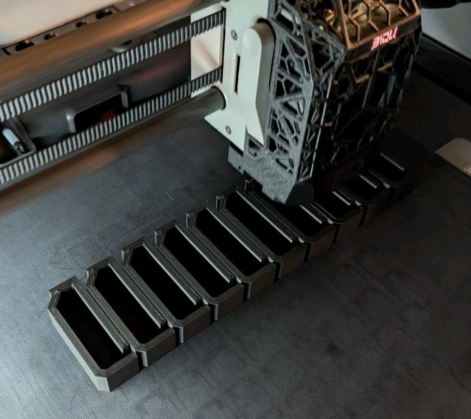 Network Rack Cable Management, Black, Hold 12CAT Cables, Matte Black, 3D Printed