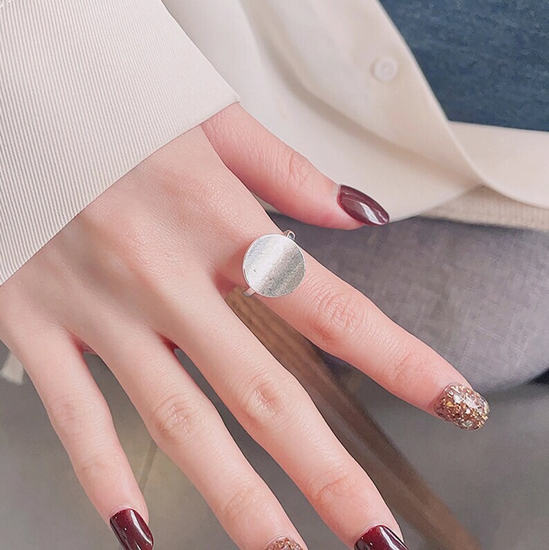 Dome Ring Solid 925 Sterling Silver Band& Statement Ring Handmade Ring All size