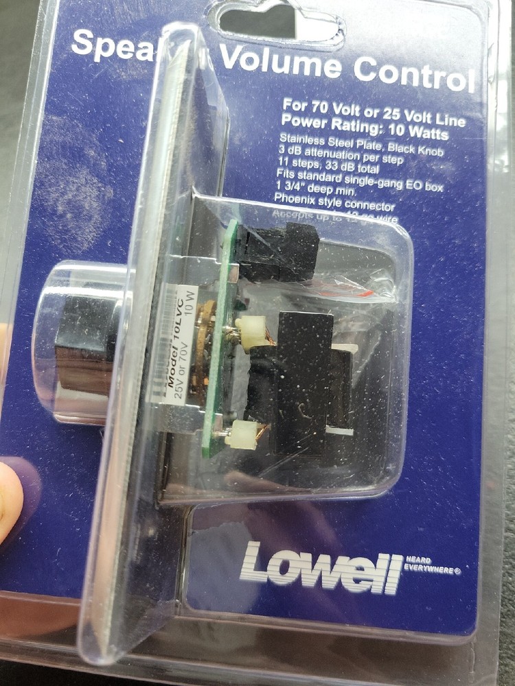 Lowell 10w Attenuator model 10LVC Speaker Volume Control