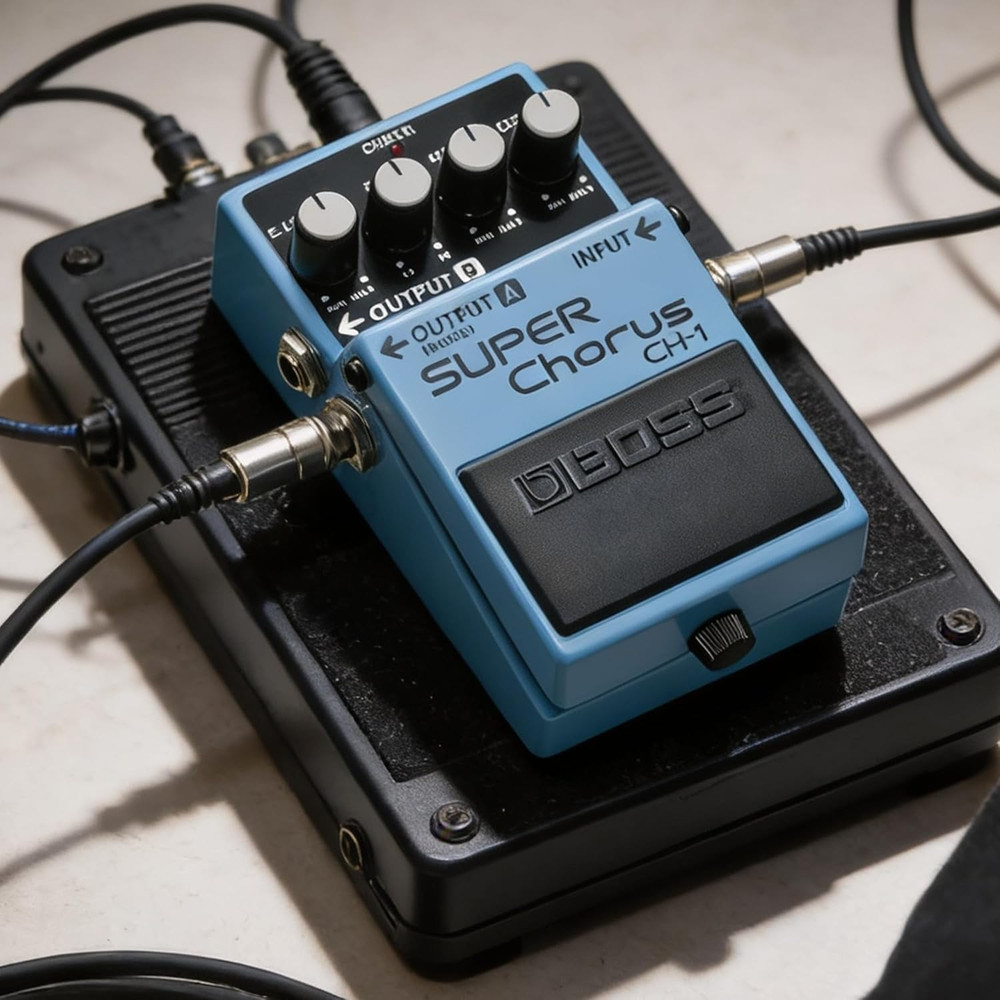 CH-1 Super Chorus Bundle with Gearlux Power Supply, Instrument Cable, Patch Cabl