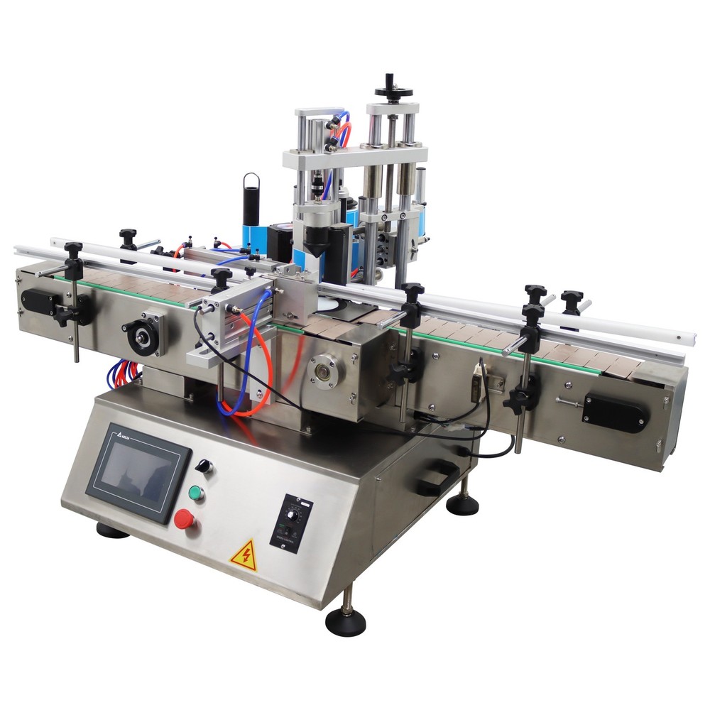 TECHTONGDA Automatic Round Bottle Label Applicator Fixed Point Labeling 110V
