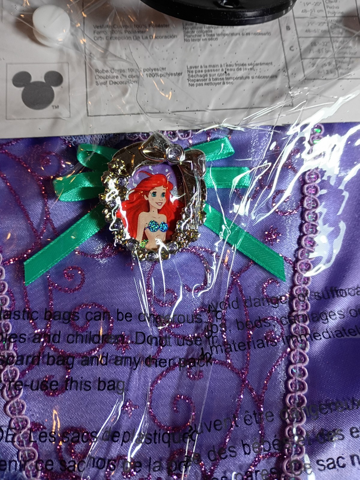 Ariel Infant Costume Disney Baby Princess Halloween Tutu Dress 12-18M