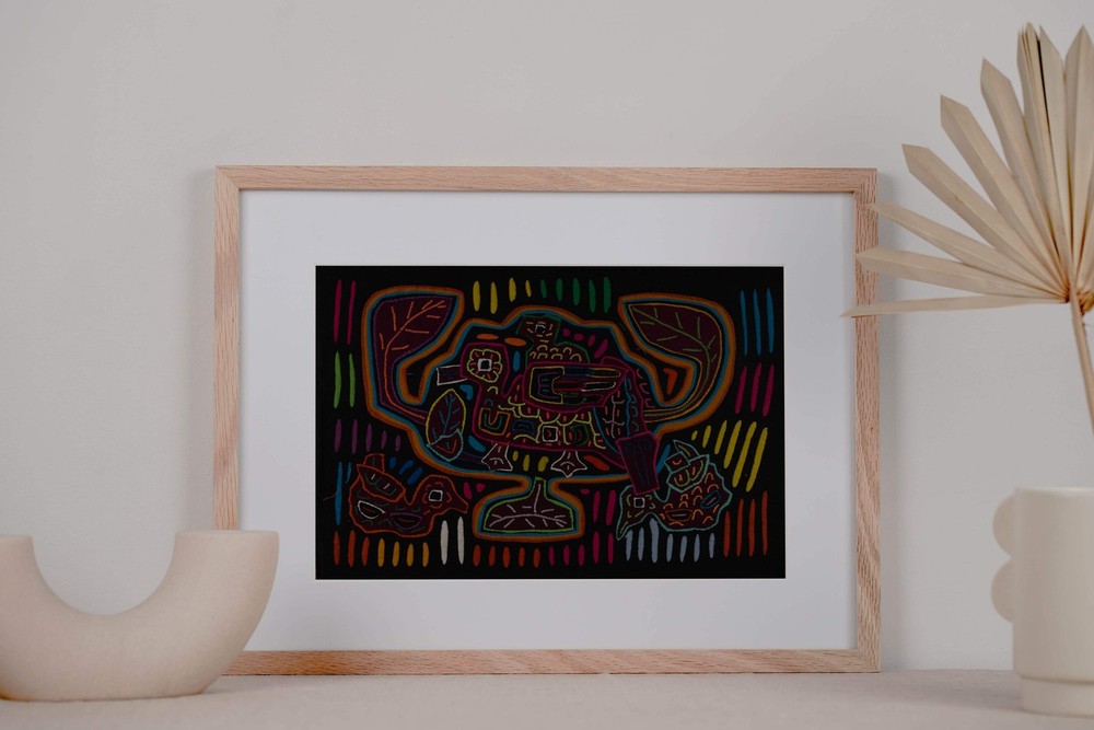 Multi-Color Mother Duck With Chick Mola