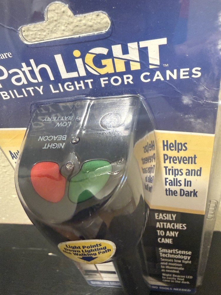 CARA Path Light Easy Attach LED Mobility Light for Canes Model 77 w/ Smart Sense