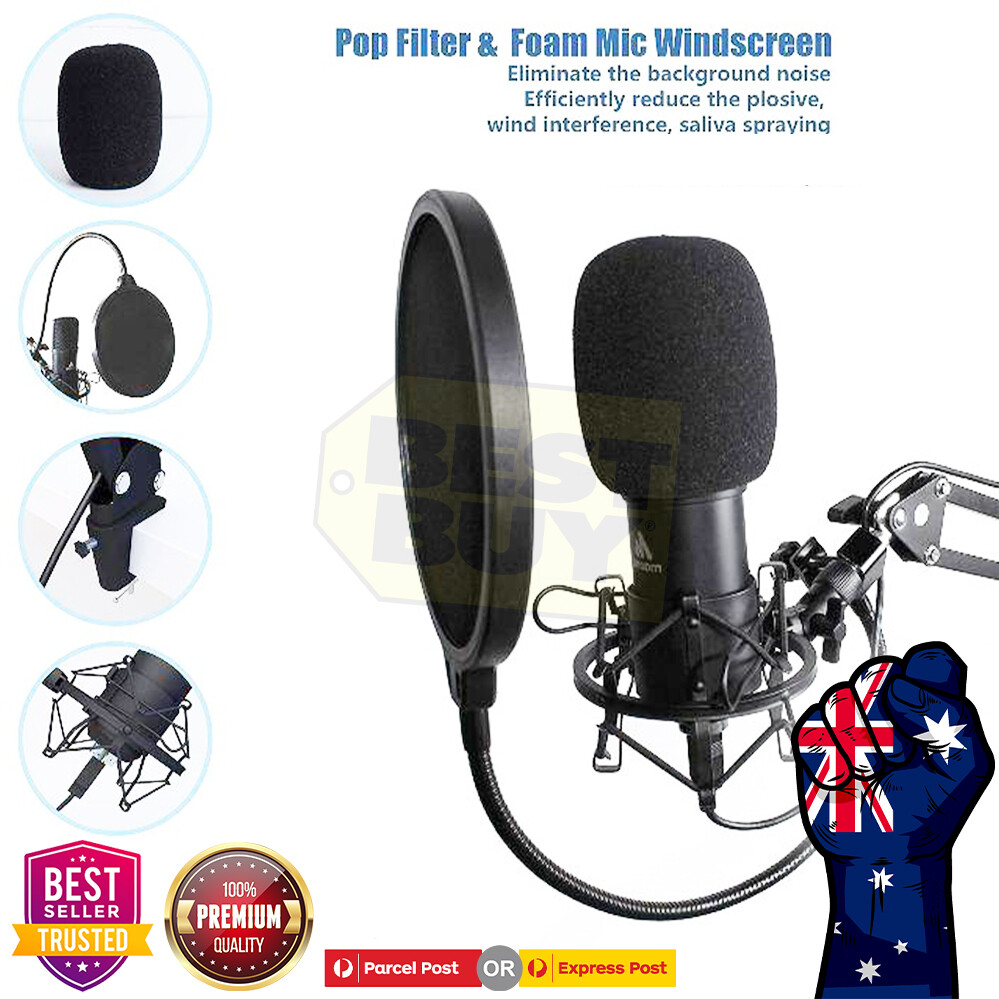 Live Streaming Microphone condensor Set for Recording Hosting AU