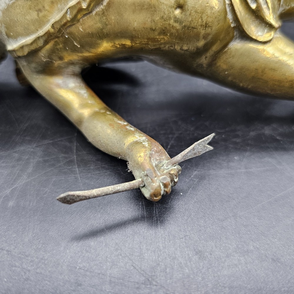Solid Brass Cupid Architectural Salvage 7"