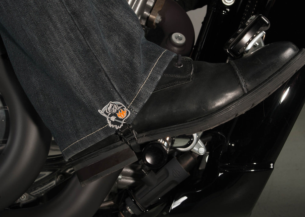 4" Grim Reaper Biker Boot Stirrups