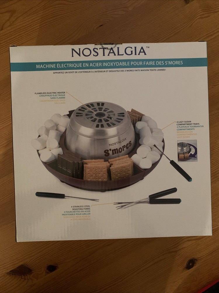 NIB: Nostalgia Electric S'mores Maker Sealed Unopened