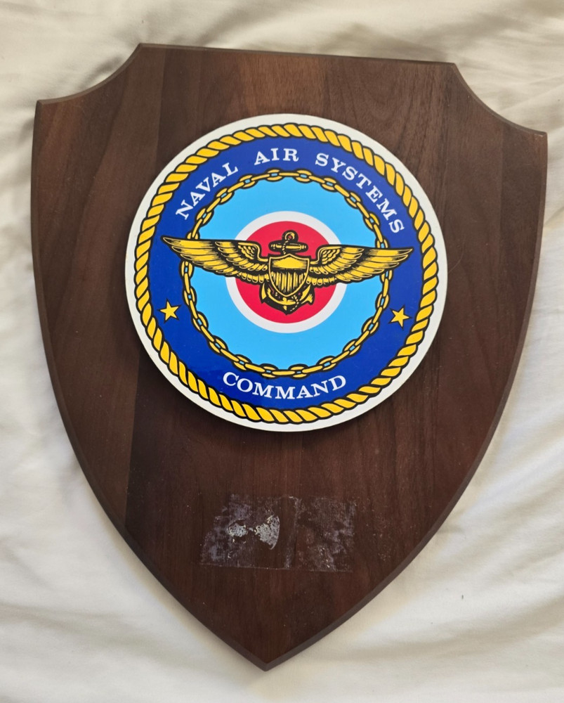 Vintage US Navy Naval Air Systems Command Plaque