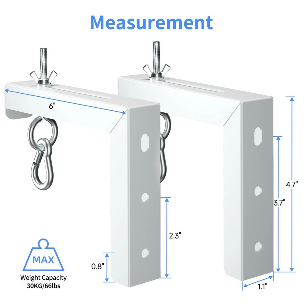 Universal Projector Screen Wall Mount L-Brackets Hanging Ceiling Mount...