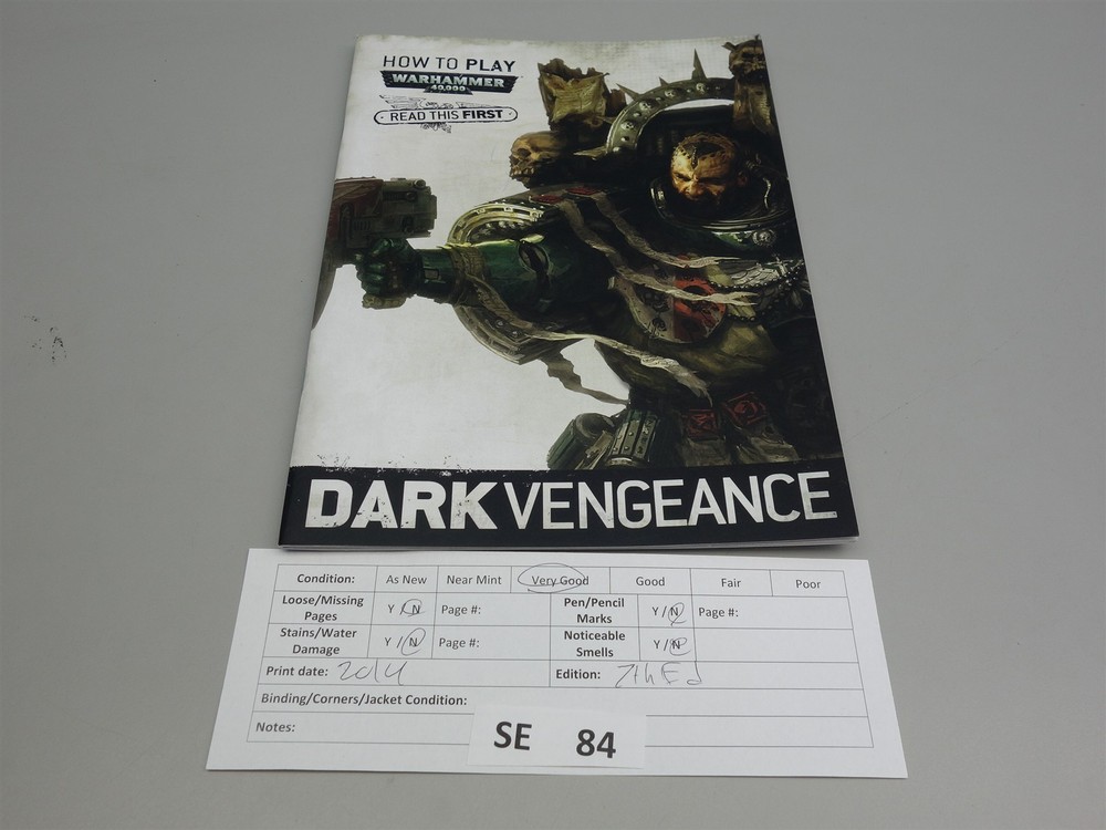 Warhammer 40K: Dark Vengeance Read This First Rulebook